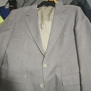 Burberry Men's Light Gray Pea Coat